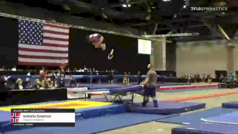 Isabella Bowman - Double Mini Trampoline, Integrity Athletics - 2021 USA Gymnastics Championships