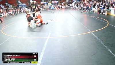 135 lbs Cons. Round 4 - Vance Barz, Sauk Rapids vs Connor Younts, Clinton WC