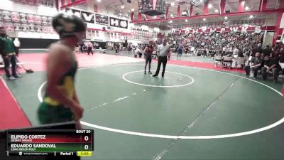 120 lbs Champ. Round 1 - Elipido Cortez, Desert Mirage vs Eduardo Sandoval, Long Beach Poly