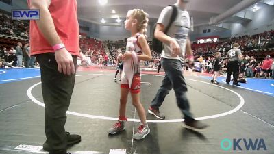 43-47 lbs Semifinal - Zellee Edwards, HURRICANE WRESTLING ACADEMY vs Brinley Carter, Bartlesville Wrestling Club