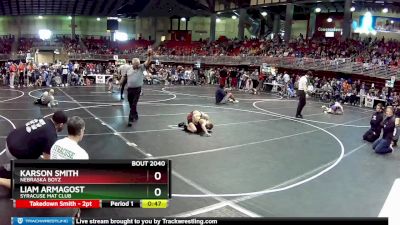 70 lbs Champ. Round 1 - Liam Armagost, Syracuse Mat Club vs Karson Smith, Nebraska Boyz