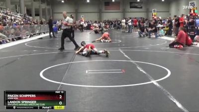 75 lbs Round 2 - Paicen Schippers, Hoxie Kids vs Landon Springer, Hayleighs Hammers Wrestling Club