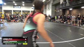 124 lbs Round 4 (6 Team) - Ileah Brown, SOTM Pink vs Aira Hamilton, Missouri Black