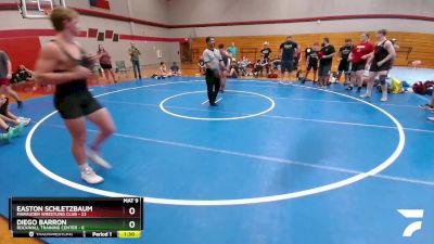 165 lbs Round 7 (8 Team) - Diego Barron, Rockwall Training Center vs Easton Schletzbaum, Marauder Wrestling Club