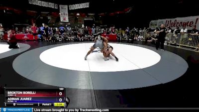 160 lbs Round 3 (16 Team) - Brokton Borelli, SJWA vs Adrian Juarez, KCWA