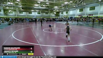 55 lbs Cons. Round 3 - Merrick Richard, MATPAC Wrestling - ND vs Hudson Baumgarn, Pioneer Wrestling Club