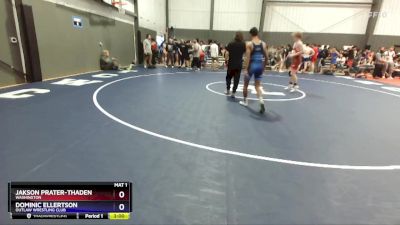 132 lbs Quarterfinal - Jakson Prater-Thaden, Washington vs Dominic Ellertson, Outlaw Wrestling Club