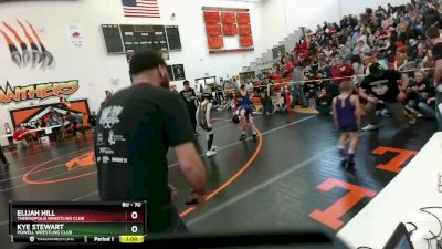 70 lbs Cons. Round 2 - Elijah Hill, Thermopolis Wrestling Club vs Kye Stewart, Powell Wrestling Club