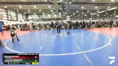 84 lbs Cons. Round 3 - Nolan Mather, Chesapeake vs Connor Robinson, Virginia Team Predator