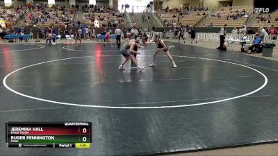 130 lbs Quarterfinal - Ruger Pennington, TCWC vs Jeremiah Hall, Eagle Talon