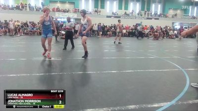 175 lbs Cons. Round 3 - Jonathon Morrison, Creekside High School vs Lucas Almagro, Lake Nona