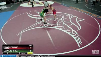 Cons. Round 2 - Logan Dodson, North Platte St. Patrick`s vs Hayven Stewart, Plainview