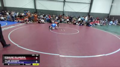 126 lbs Cons. Round 3 - D`Shaune Villanueva, Cleveland High School Wrestling vs Tyler Hockett, Askeo International Mat Club