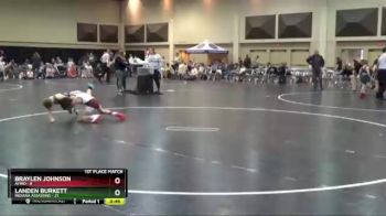 75 lbs Finals (2 Team) - Landen Burkett, Indiana Assassins vs Braylen Johnson, AYWO