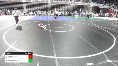 46 lbs Quarterfinal - Zander Enciso, Casper WC vs Kasten Anderson, Kimball WC