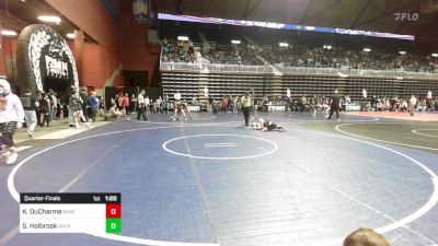 69 lbs Quarterfinal - Keaton DuCharme, Baker WC vs Sawyer Holbrook, Natrona Colts