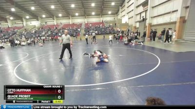 78 lbs Champ. Round 1 - Quade Probst, Wasatch Wrestling Club vs Otto Huffman, COWA