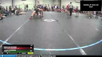 143 lbs Round 2 (8 Team) - James Bowers, Storm vs Waylon Rozier, Steel Valley Renegades