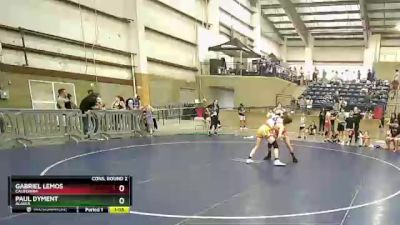 138 lbs Cons. Round 2 - Gabriel Lemos, California vs Paul Dyment, Alaska