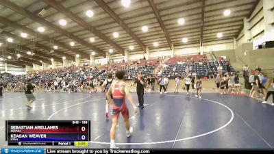 138 lbs Cons. Round 2 - Sebastian Arellanes, Nevada vs Keagan Weaver, Utah