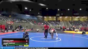 145 lbs Round 1 (4 Team) - Keagan Lopez, 6A Clackamas vs Geiner Harpole, 6A Bend
