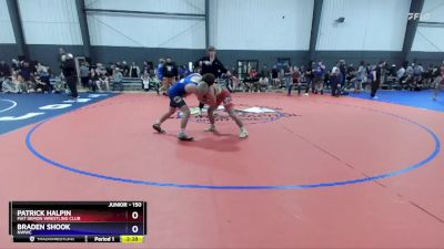 150 lbs Semifinal - Patrick Halpin, Mat Demon Wrestling Club vs Braden Shook, NWWC