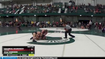 285 lbs Quarterfinal - Ryan Vasbinder, Michigan State vs Dzhabrail Khurshidov, Michigan