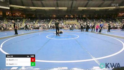 96 lbs Quarterfinal - Axel Booth, Sperry Wrestling Club vs Braden Heath, Piedmont