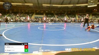 46 lbs Final - Kaleb Millz, Pomona Elite vs Kellan Green, Higher Calling Wrestling Club