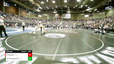 2A 144 lbs Semifinal - Gatlen Farnsworth, Duchesne vs Parker Snyder, San Juan