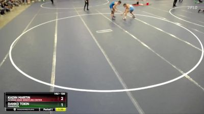 136 lbs Semifinal - Kadin Martin, Scoring Edge Wrestling Center vs Danko Tokin, Minnesota