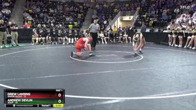 190 lbs 5th & 7th Place - Drew Lansing, Wapsie Valley vs Andrew Devlin, Jesup