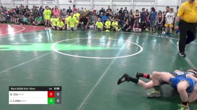 55 lbs Round 1 - Gabe Cox, CKW Backyard Barbarians vs Jeffrey Lutes, Grindhouse W.C.