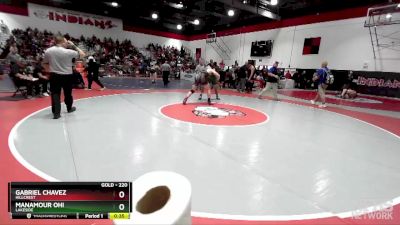 220 lbs Cons. Round 2 - Manamour Ohi, Lakeside vs Gabriel Chavez, Hillcrest