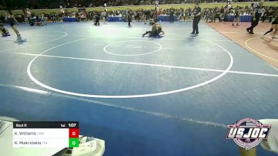 92 lbs Round Of 32 - Ka`imikai Williams, Lions Wrestling Academy vs Kai Makridakis, Texas Takedown Academy