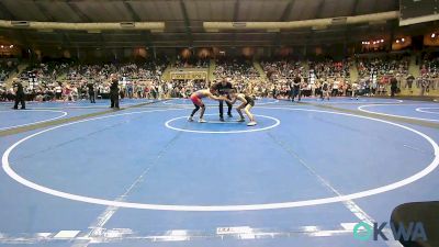 84 lbs Consi Of 16 #2 - Cale Mcgee, Scrap Yard Training vs Emmit Fourkiller, Tahlequah Wrestling Club