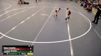 Semifinal - Beau Valberg, Centennial Youth Wrestling vs Cassius Rogers, Minnesota