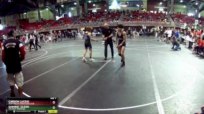 117 lbs Cons. Round 5 - Dominic Olson, The Best Wrestler vs Carson Lucius, Scottsbluff Wrestling Club