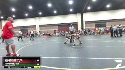 70 lbs Round 1 (6 Team) - Romeo Moten, Ohio Heroes vs Oliver Westphal, Steel Valley White