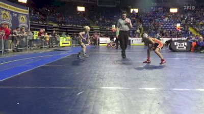 65 lbs Round Of 32 - Cebastian Pabon, Pittston Area vs Carter Temple, Seneca Valley