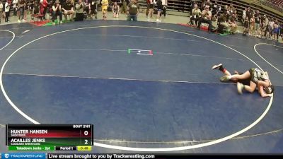 120 lbs Cons. Semi - Acailles Jenks, Cougars Wrestling vs Hunter Hansen, Shootbox