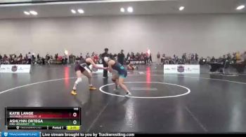 143 lbs Round 5 (12 Team) - Ashlynn Ortega, King University vs Katie Lange, Augsburg University
