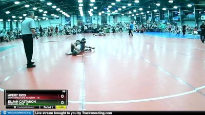 96 lbs Rd# 4- 2:00pm Friday Final Pool - Elijah Castanon, Nebraska Elite vs Avery Rios, Lions Wrestling Academy