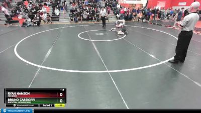 113 lbs Cons. Semi - Bruno Cassioppi, Rockton (Hononegah) vs Ryan Hanson, McHENRY