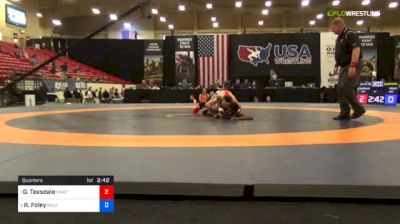 57 kg Quarters - Gavin Teasdale, Unattached vs RayVon Foley, Michigan State