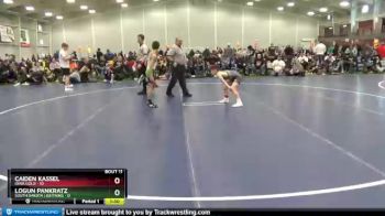 85 lbs Round 4 (6 Team) - Caiden Kassel, Iowa Gold vs Logun Pankratz, South Dakota Lightning