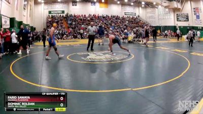 170 lbs Champ. Round 1 - Dominic Roldan, Santa Ana Valley vs Farid Sawaya, Valencia Placentia