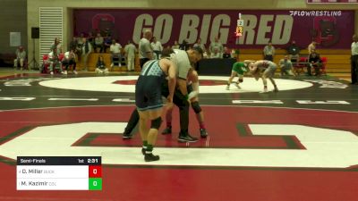 141 lbs Semifinal - Darren Miller, Bucknell vs Matt Kazimir, Columbia