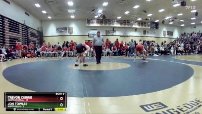 190 lbs Quarters & Wb (16 Team) - Trevor Currie, Adams Central vs Jon Towles, North Miami