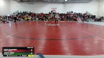 120 lbs Cons. Round 4 - Wyatt Faris, Pueblo County vs Zach Zulkosky, Lewis - Palmer